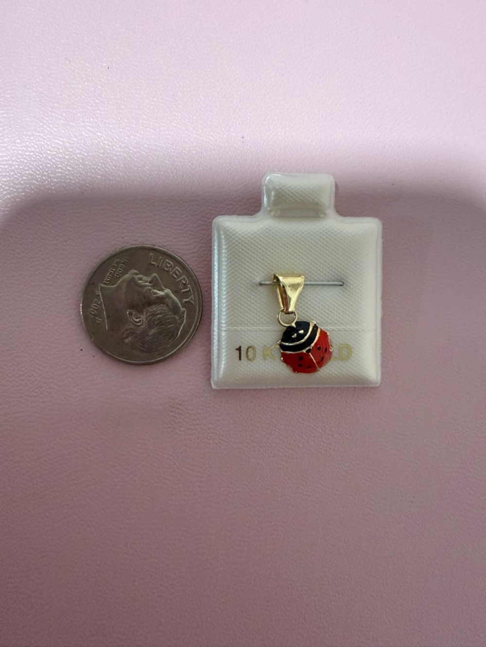 10K Gold Ladybug pendant